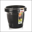 VASO CONJ. REDONDO PRETO C/2 PCS 700ML UN.