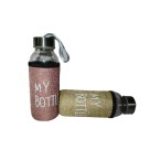 GARRAFA DE VIDRO 300ML UN. MADO CONS