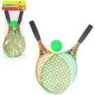 Conjunto de Raquetes com Bolinha Brinquedo Esportivo Infantil e Adulto para Praia e Parque