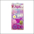 Brinquedo Kit Cozinha com Panelinha, Fogão e Talheres Diversas Cores