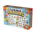 Jogo Forma Palavras com 6 Cartelas, 30 Palavras e 120 Letras Brinquedo Educativo