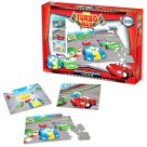 Quebra-cabeça Infantil Progressivo Puzzle Carros Turbo Max 12,24,36 e 48 Pecas 