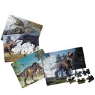 Jogo Quebra Cabeça Infantil Dinossauros 4 Em 1 Puzzle 400 Peças