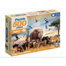Jogo Quebra Cabeca Puzzle Safari Africa com 500 Peças