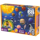 Brinquedo Educativo Quebra Cabeça Conhecendo Sistema Solar 68 Peças Especial 