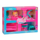 Boneca Little Dolls Diver Toys Casinha Com 6 Brinquedos
