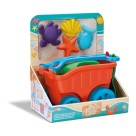 Brinquedo Infantil Carriola De Praia Acessorios Balde Regador Forminhas