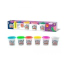 Conjunto Massinha Kit Com 6 Potinhos Sortidos Diver Massa Colorido