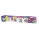 Conjunto Massinha Kit Com 6 Potinhos Sortidos Diver Massa Colorido