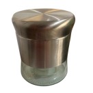 POTE HERMETICO DE VIDRO E INOX 9X10,5CM 390ML UN. FU XING