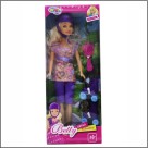 Boneca Patinadora com Roller Com acessorios Capacete e Escova Infantil