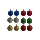 BOLA NATAL 3CM PCT COM 12 UNID CORES SORTIDAS - TOP IMPORTADORA