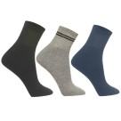 MEIA CANO MEDIO ESPORT. ADULTO 3PARES 39-43 UN.
