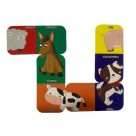 JOGO DE DOMINO BILINGUE FAZENDINHA INFANTIL 28PCS UN. 