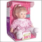 Boneca Coleção Hair Soft Loira 26cm – Brinquedo Infantil e Colecionável