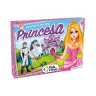 Jogo Aventuras de Uma Princesa Pais e Filhos 2865 Tabuleiro Infantil Educativo com Cartas e Dado