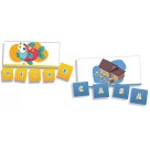 Jogo Soletrar Pais & Filhos – Educativo Infantil de Alfabetização com 52 Peças