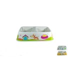 COMEDOURO PET DE MELAMINA  26X15,5 X6CM 1L UN.