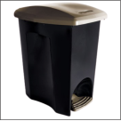 Lixeira de Plástico 15 Litros com Pedal Ecoblack 