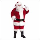 Fantasia Papai Noel 5 Peças Adulto – Casaco, Calça, Cinto, Gorro e Barba