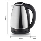 CHALEIRA ELETRICA INOX 1,8L OU JARRA ELETRICA INOX 1,8L 1500W 220V UN.
