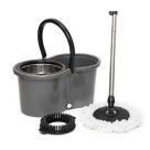 MOP DE PLASTICO 9 LITROS C/CENTRIFUGA INOX E 2 REFIS UN. INGA