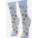 MEIA CANO LONGO 39-43 DIVERTIDA CASUAL ADULTO UN.