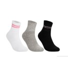 MEIA CANO MÉDIO C/3PARES ESPORT. ADULTO 34-39 UN.