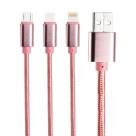 CABO 3 EM 1 USB X V8/IP7/TIPO-C 1,2M UN.