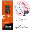 CANETA ESF.MY-TECH CX C/25PCS 0.7MM AZUL UN. JOCAR OFFICE