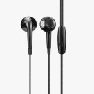FONE DE OUVIDO HIT PRETO EARBUDS C/FIO E MICROFONE LETRON UN.