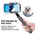 Estabilizador L08 Smartphone Celular Gimbal Bluetooth Tripé Fotos Vídeos Remoto Equilíbrio Estável