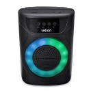CAIXA DE SOM PORTA CELULAR PARTY LED RGB PORTATIL MULTIMIDIA 12W UN.