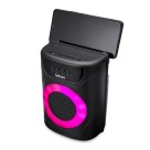 CAIXA DE SOM PORTA CELULAR PARTY LED RGB PORTATIL MULTIMIDIA 12W UN.