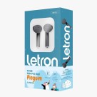 FONE SEM FIO PINGUIM PRETO ESTEREO EARBUDS CASE CARREGADOR BLUETOOTH UN.