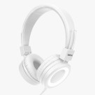 FONE DE OUVIDO / HEADPHONE CIRCLE BRANCO ESTEREO DRIVER 40 MM COM FIO 3M UN. 
