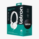 FONE DE OUVIDO / HEADPHONE CIRCLE BRANCO ESTEREO DRIVER 40 MM COM FIO 3M UN. 