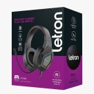 FONE DE OUVIDO / HEADSET GAMER PLAY ON PRETO LED RAINBOW 2M DRIVER 40MM UN.
