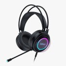 FONE DE OUVIDO / HEADSET GAMER PLAYER PLUS LED 7 CORES 2M DRIVER 50MM PRETO UN. 