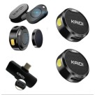 “Microfone de Lapela Sem Fio Duplo Kaidi KMF4-C USB-C