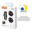 “Microfone de Lapela Sem Fio Duplo Kaidi KMF4-C USB-C