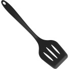 ESPATULA VAZADA DE SILICONE 29CM PRETO UN. 