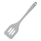 ESPATULA VAZADA DE SILICONE 29CM CINZA UN. 