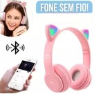 Orelha De Gato Iluminada Bluetooth 5.0 Fones De Ouvido Sem Fio Over-Ear STN-28 Mais Vendido Estilo Bonito Novo Modelo