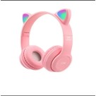 Orelha De Gato Iluminada Bluetooth 5.0 Fones De Ouvido Sem Fio Over-Ear STN-28 Mais Vendido Estilo Bonito Novo Modelo