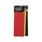 FLANELA DE MICROFIBRA 30X30CM KIT C/3PCS UN.