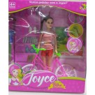 BONECA JOYCE BIKE 25X28CM UN.