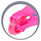 PATINETE INFANTIL 3 RODAS COM LED UNICORNIO DOBRAVEL UN.