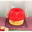Forma de silicone antiaderente 24cmx10cm ideal para assar Bolos tortas pudim gelatina