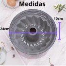 Forma de silicone antiaderente 24cmx10cm ideal para assar Bolos tortas pudim gelatina